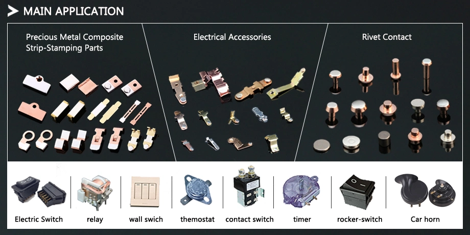 Bimetal Plum Blossom Contact Buttons Electrical Contact Tips for Breaker Contact Point for Timers
