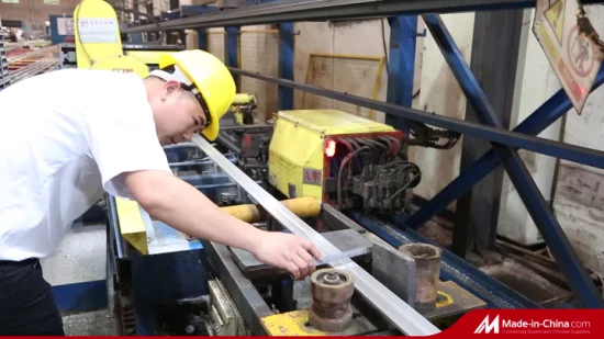 Profilé en aluminium extrudé à fente en T argenté anodisé en alliage d'aluminium